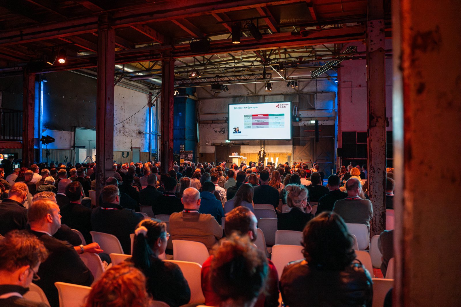 Be Human Be Safe conference with large audience
